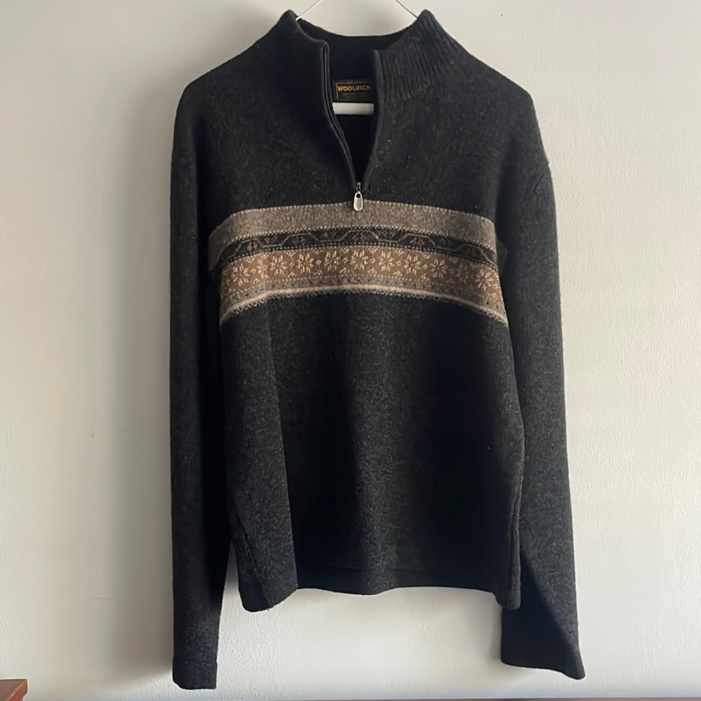 Woolrich Women’s Large Quarter Zip Pullover Sweater